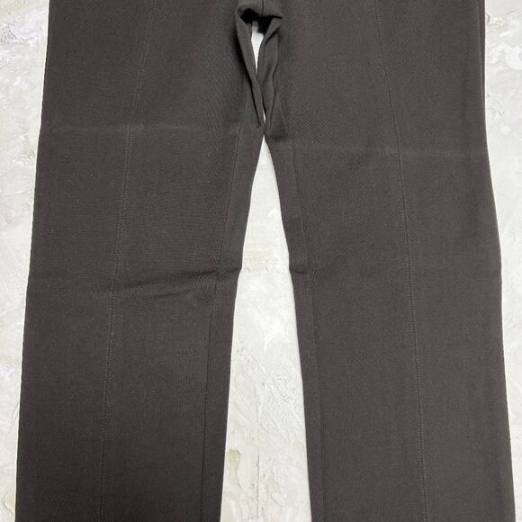 VINCE Skinny Pants SIZE 4 Black Stretch Ponte Ankle Trousers FLAW - Picture 12 of 14